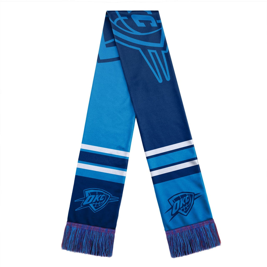 Scarf Colorblock Big Logo Style Oklahoma City Thunder Scarf Colorblock Big Logo Design 191418969109