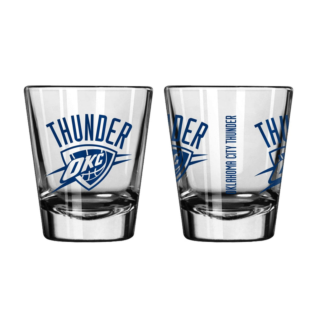 Oklahoma City Thunder Oklahoma City Thunder Shot Glass Game Day Style 2 Pack Special Order 847361051957