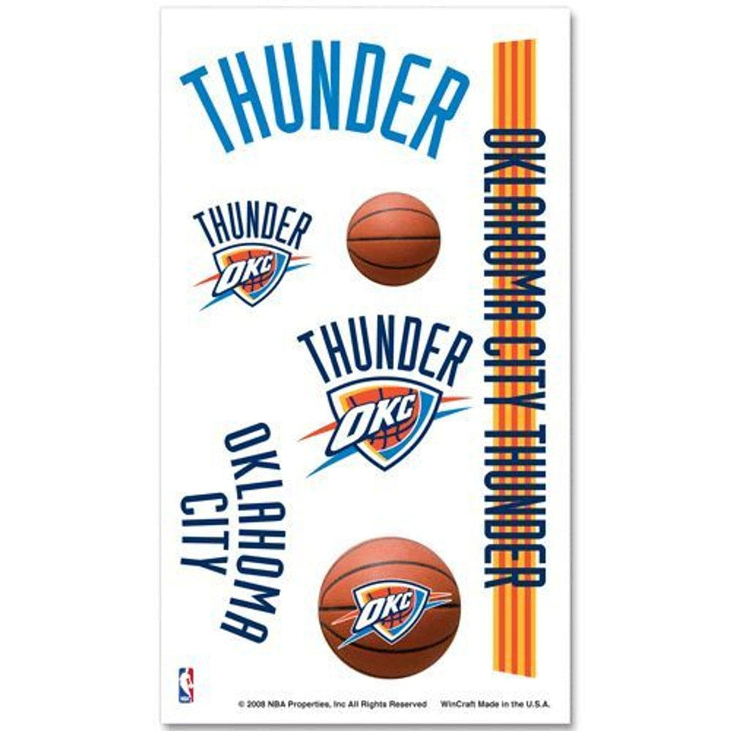 Tattoos Temporary Oklahoma City Thunder Temporary Tattoos 032085143853