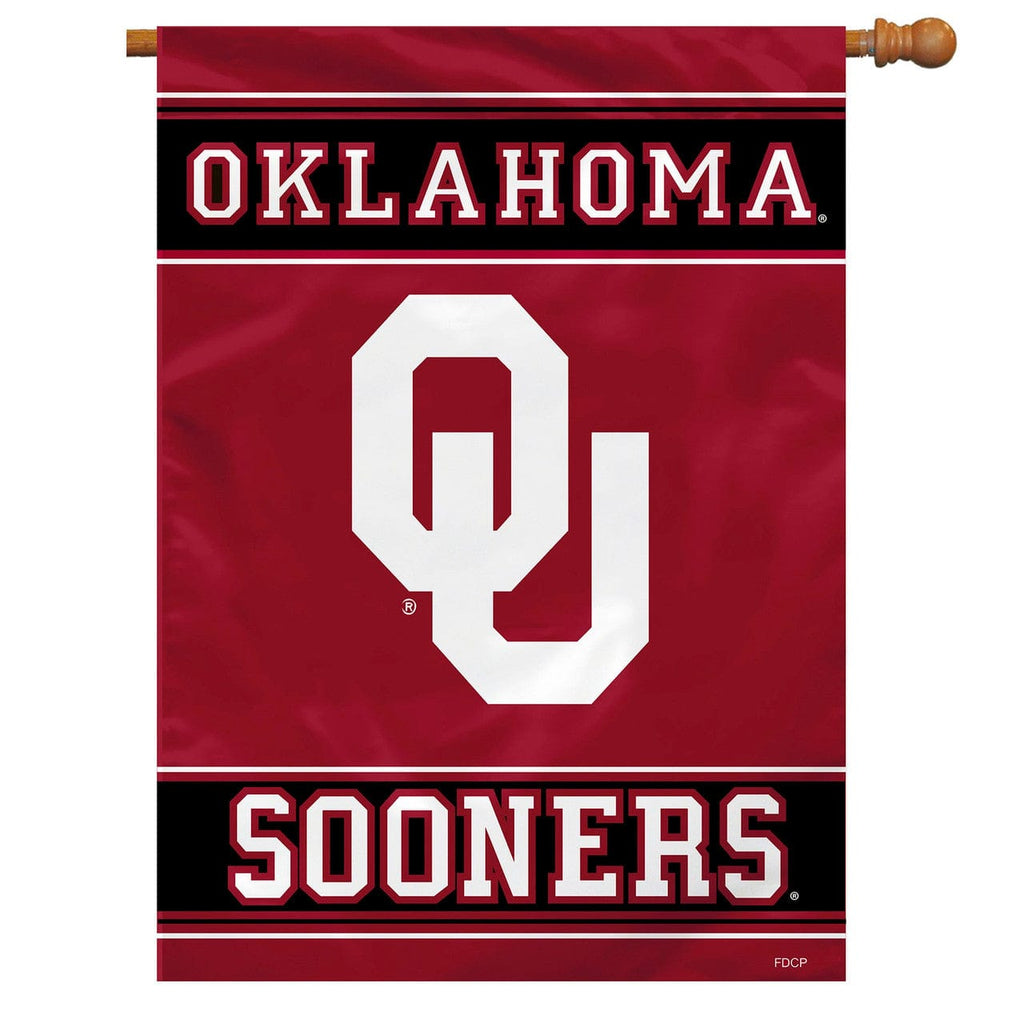 Pending Image Upload Oklahoma Sooners Banner 28x40 House Flag Style 2 Sided CO 023245548533