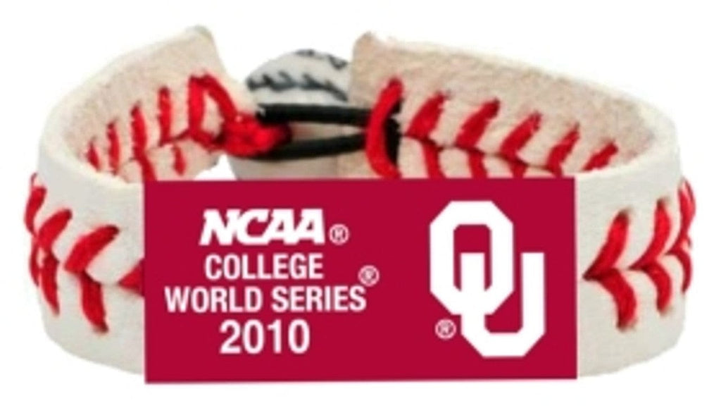 Oklahoma Sooners Oklahoma Sooners Bracelet Classic Baseball 2010 College World Series CO 844214034945