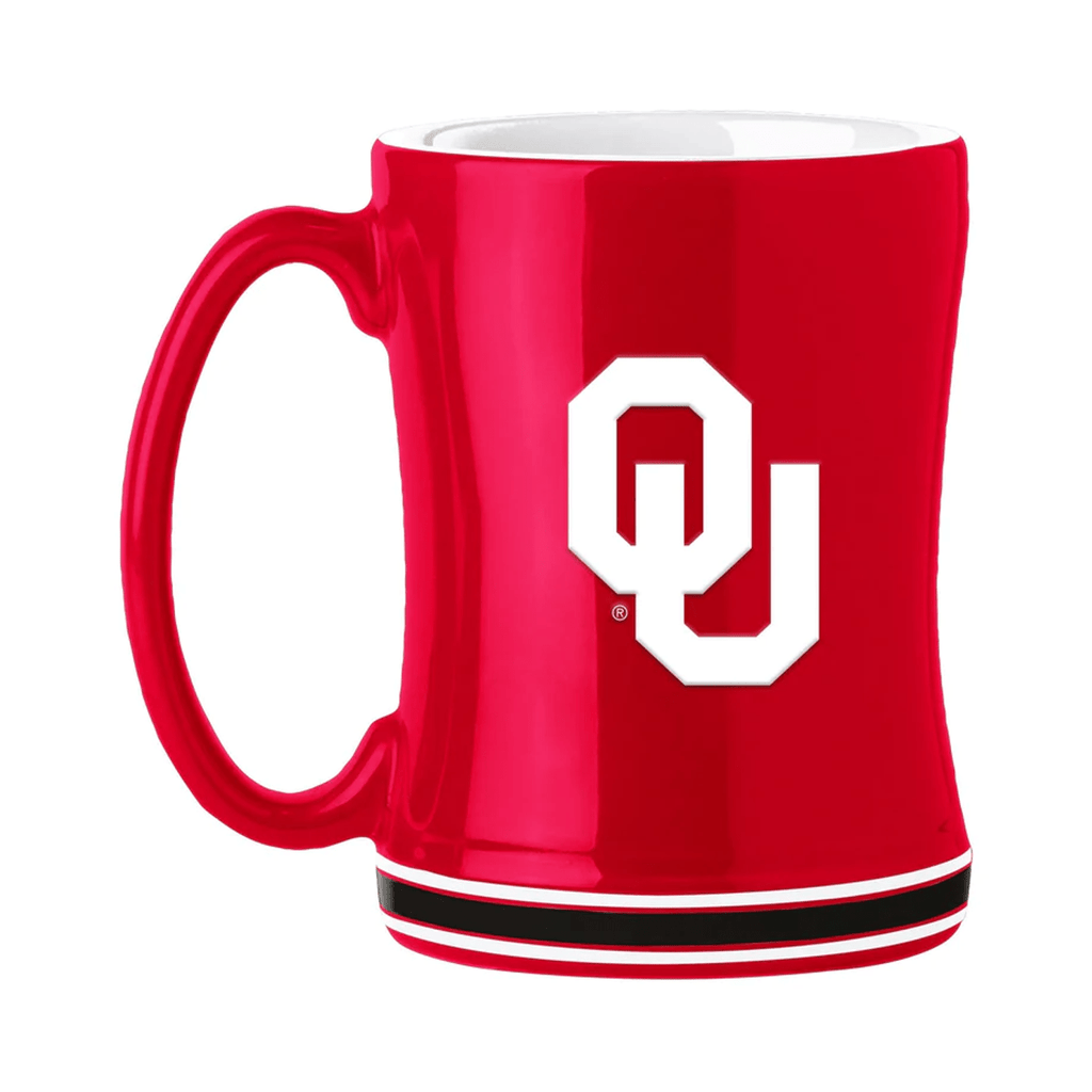Drinkware Oklahoma Sooners Coffee Mug 14oz Sculpted Relief Team Color 806293090571