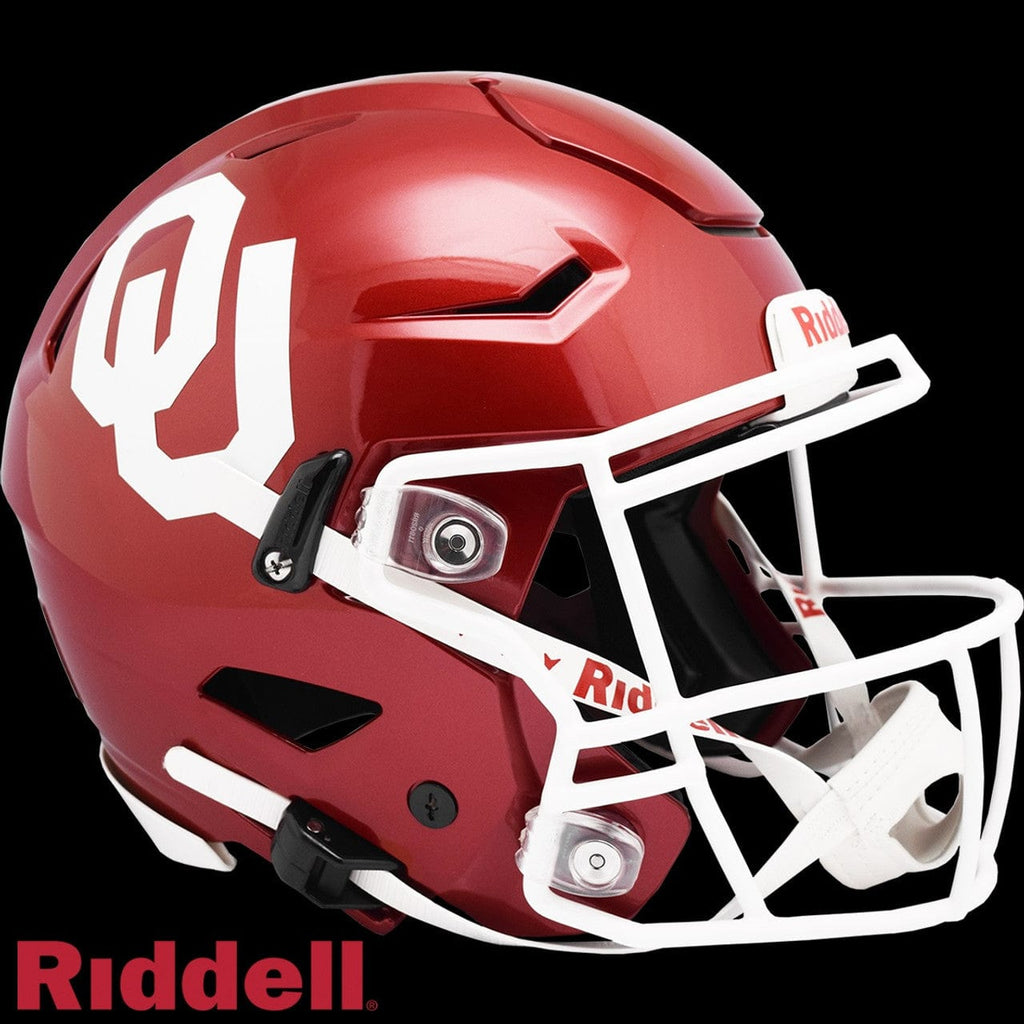 Helmets Full Size Authentic Oklahoma Sooners Helmet Riddell Authentic Full Size SpeedFlex Style - Special Order 095855329529