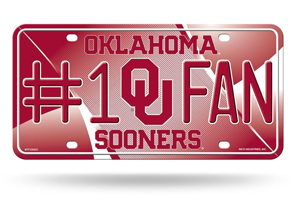 License Plate #1 Fan Oklahoma Sooners License Plate #1 Fan Alternate - Special Order 767345492678