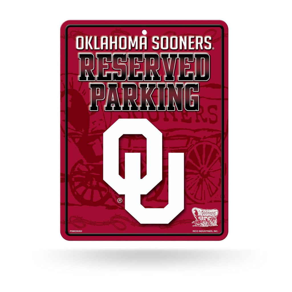 Sign Metal Parking Oklahoma Sooners Metal Parking Sign 767345492883