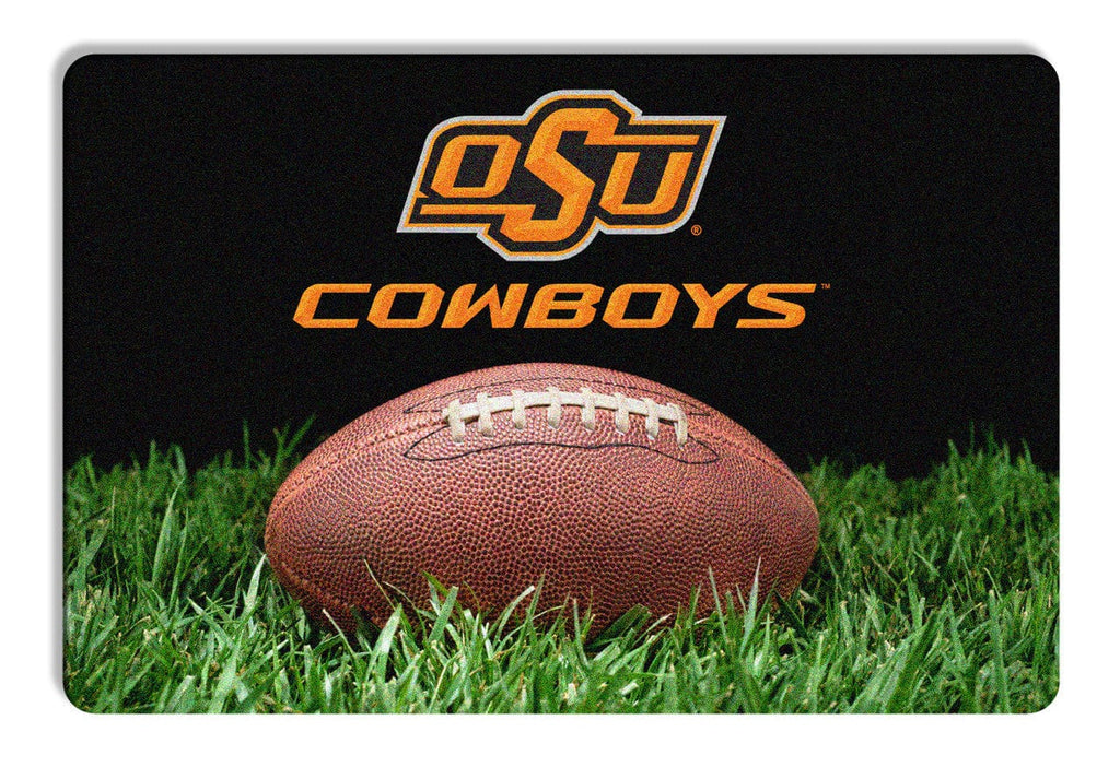 Pet Fan Gear Bowl Mat Oklahoma State Cowboys Classic Football Pet Bowl Mat - L 844214071551