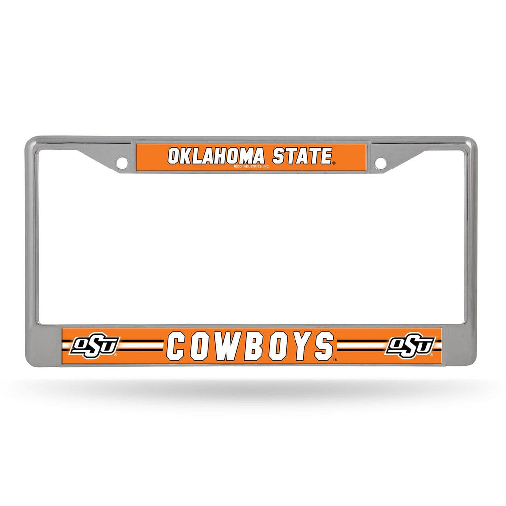 Oklahoma State Cowboys Oklahoma State Cowboys License Plate Frame Chrome Printed Insert 767345780249