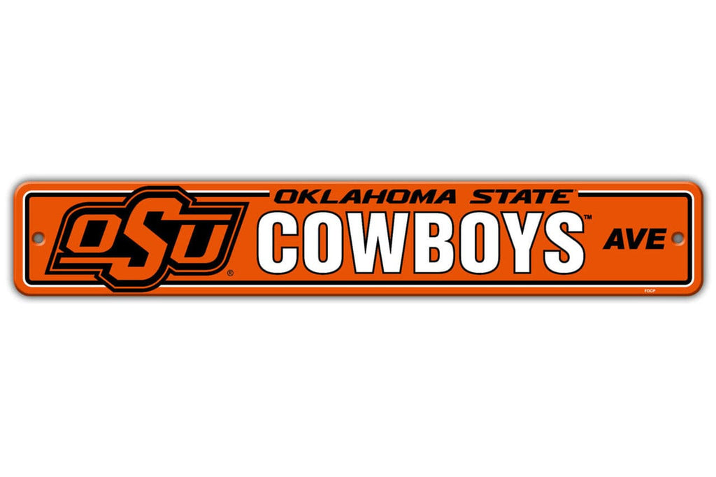 Oklahoma State Cowboys Oklahoma State Cowboys Sign 4x24 Plastic Street Style CO 023245523523