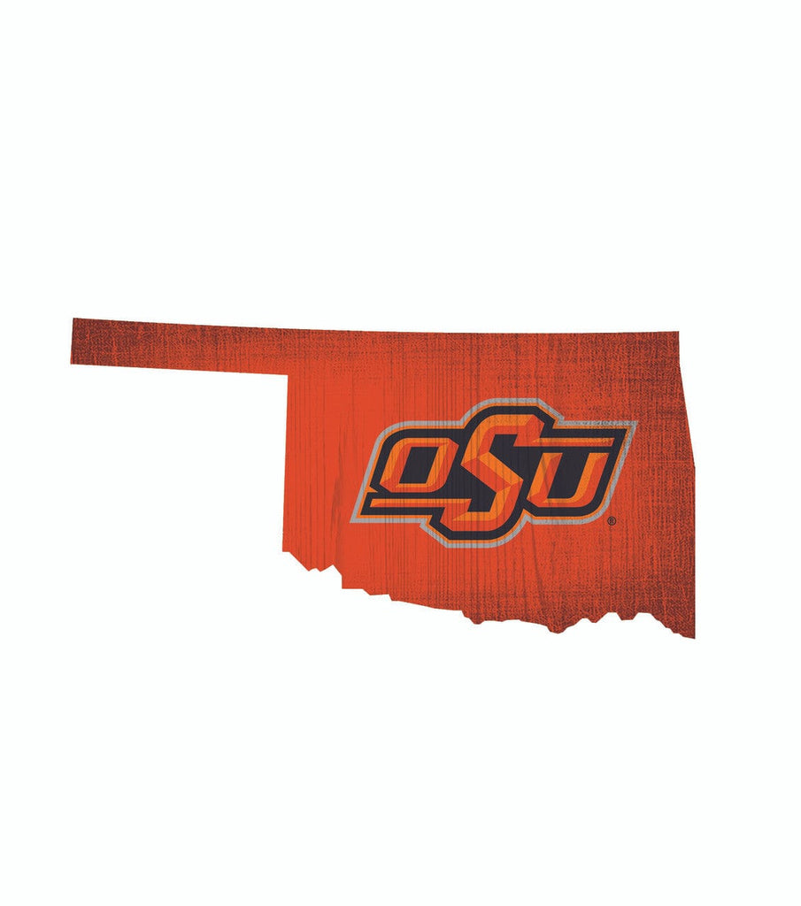Sign 12 State Shape Oklahoma State Cowboys Sign Wood 12 Inch Team Color State Shape Design 878460148934