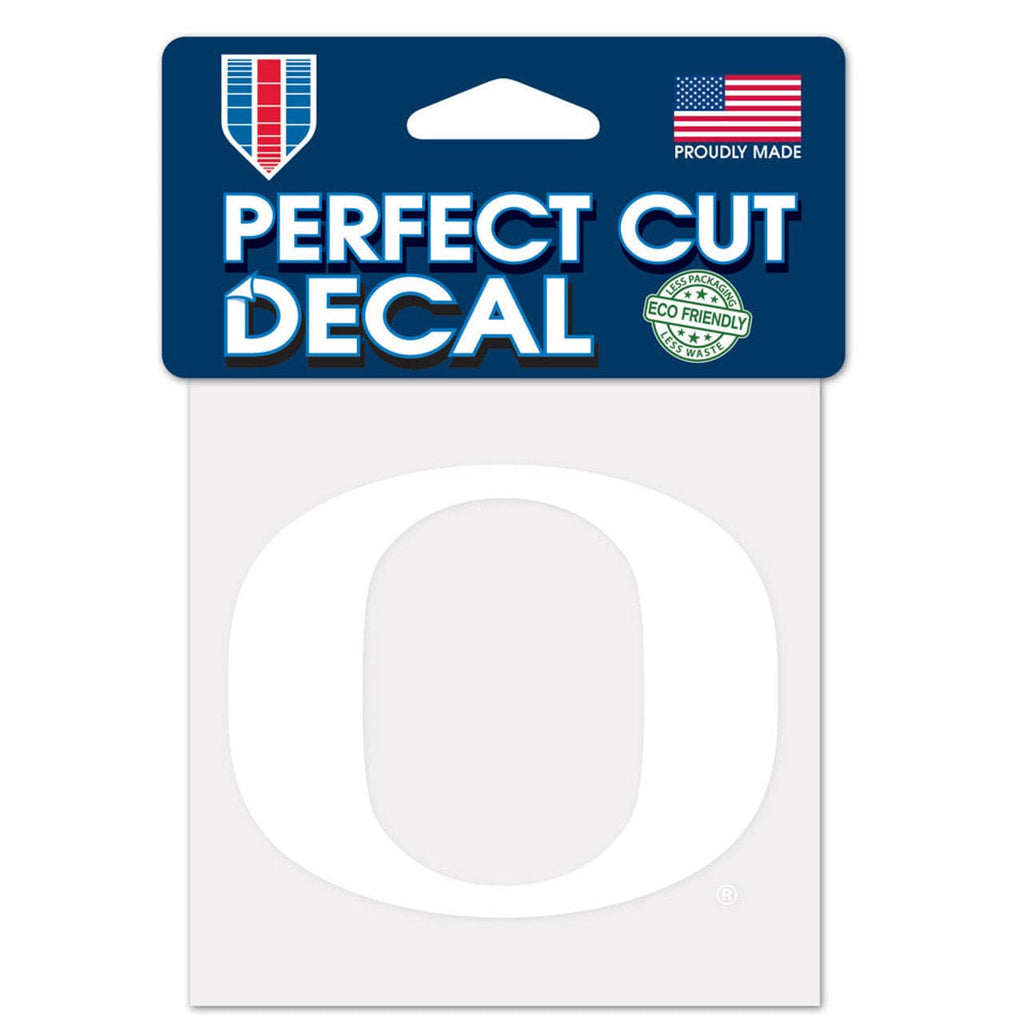 Decal 4x4 Perfect Cut White Oregon Ducks Decal 4x4 Perfect Cut White 032085062086