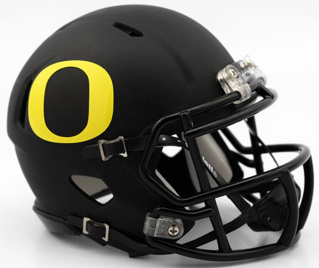 Helmets Mini Speed Oregon Ducks Helmet - Riddell Replica Mini - Speed Style - Matte Black - Special Order 095855900865