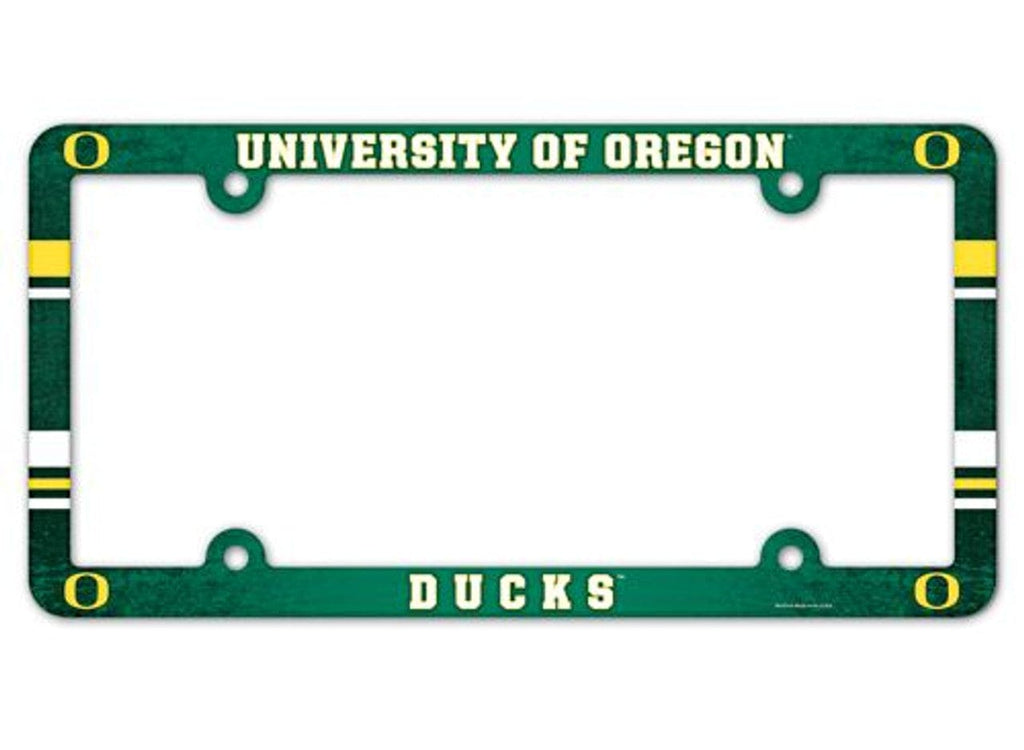 License Frame Plastic Oregon Ducks License Plate Frame - Full Color 032085973887