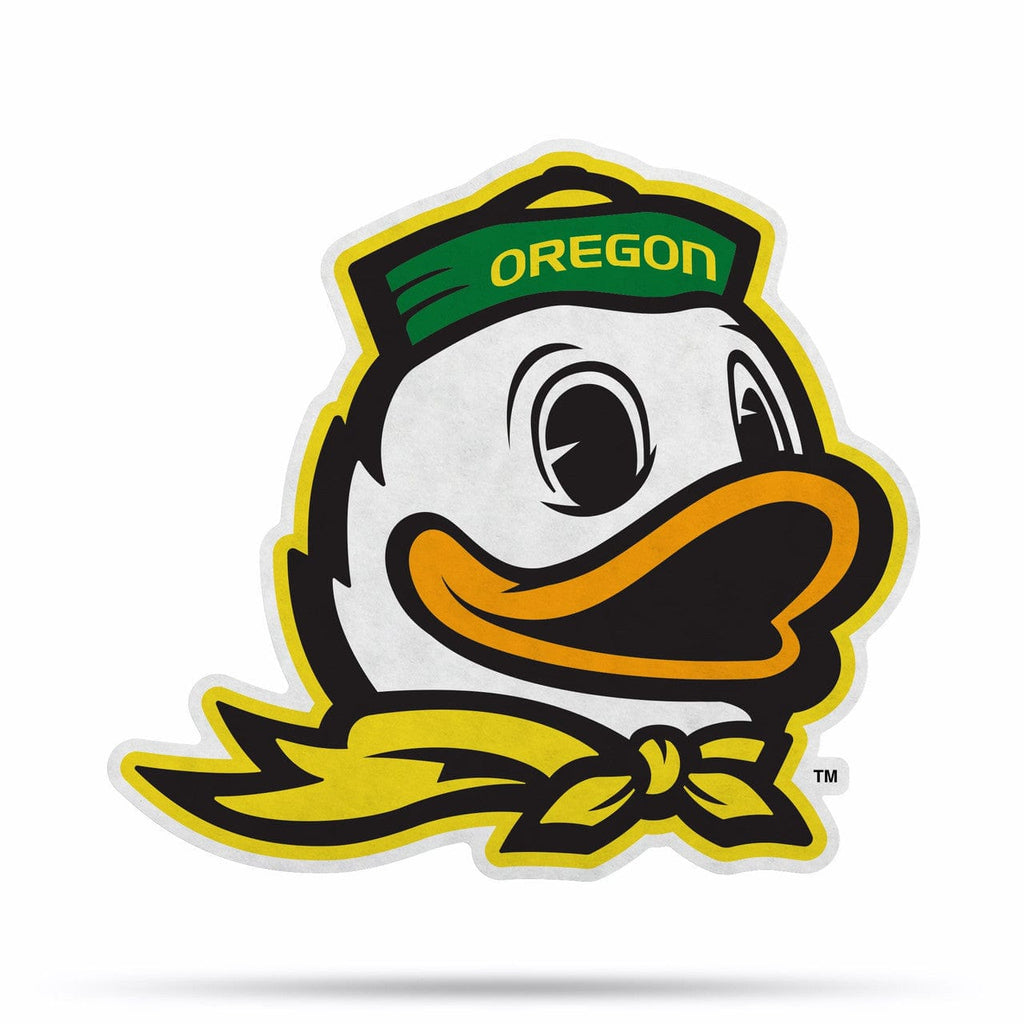 Shape Cut Pennant Oregon Ducks Pennant Shape Cut Mascot Design 767345812292