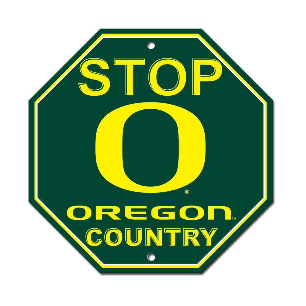 Oregon Ducks Oregon Ducks Sign 12x12 Plastic Stop Style O Design CO 023245525558