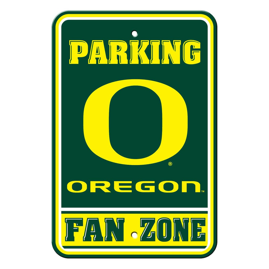 Oregon Ducks Oregon Ducks Sign 12x18 Plastic Fan Zone Parking Style CO 023245522557