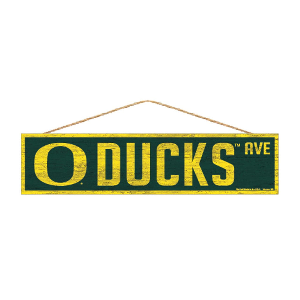 Sign 4x17 Avenue Oregon Ducks Sign 4x17 Wood Avenue Design 032085880529