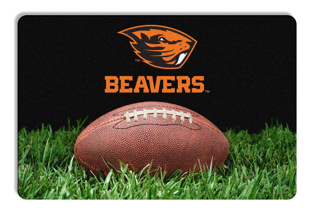 Pet Fan Gear Bowl Mat Oregon State Beavers Classic Football Pet Bowl Mat - L 844214071568