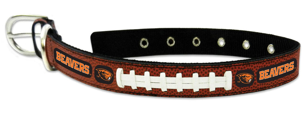 Pet Collar Medium Oregon State Beavers Classic Leather Medium Football Collar - 844214062979