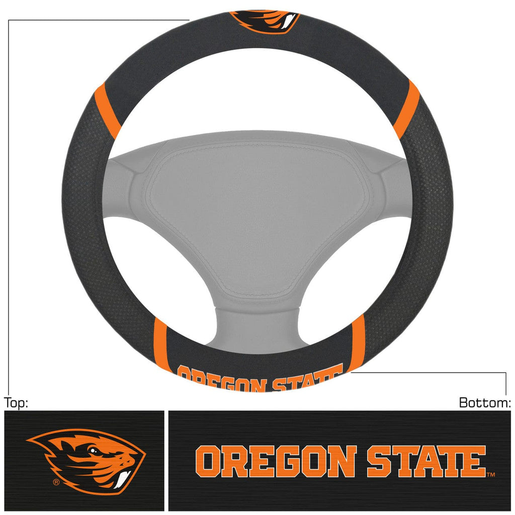 Steering Wheel Covers Mesh Oregon State Beavers Steering Wheel Cover Mesh/Stitched 847029006336