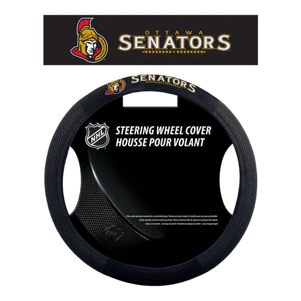 Ottawa Senators Ottawa Senators Steering Wheel Cover Mesh Style CO 023245885126