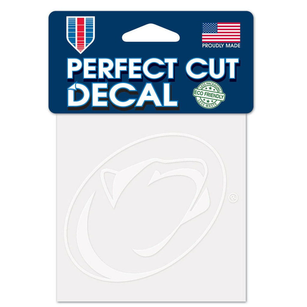 Decal 4x4 Perfect Cut White Penn State Nittany Lions Decal 4x4 Perfect Cut White 032085059093