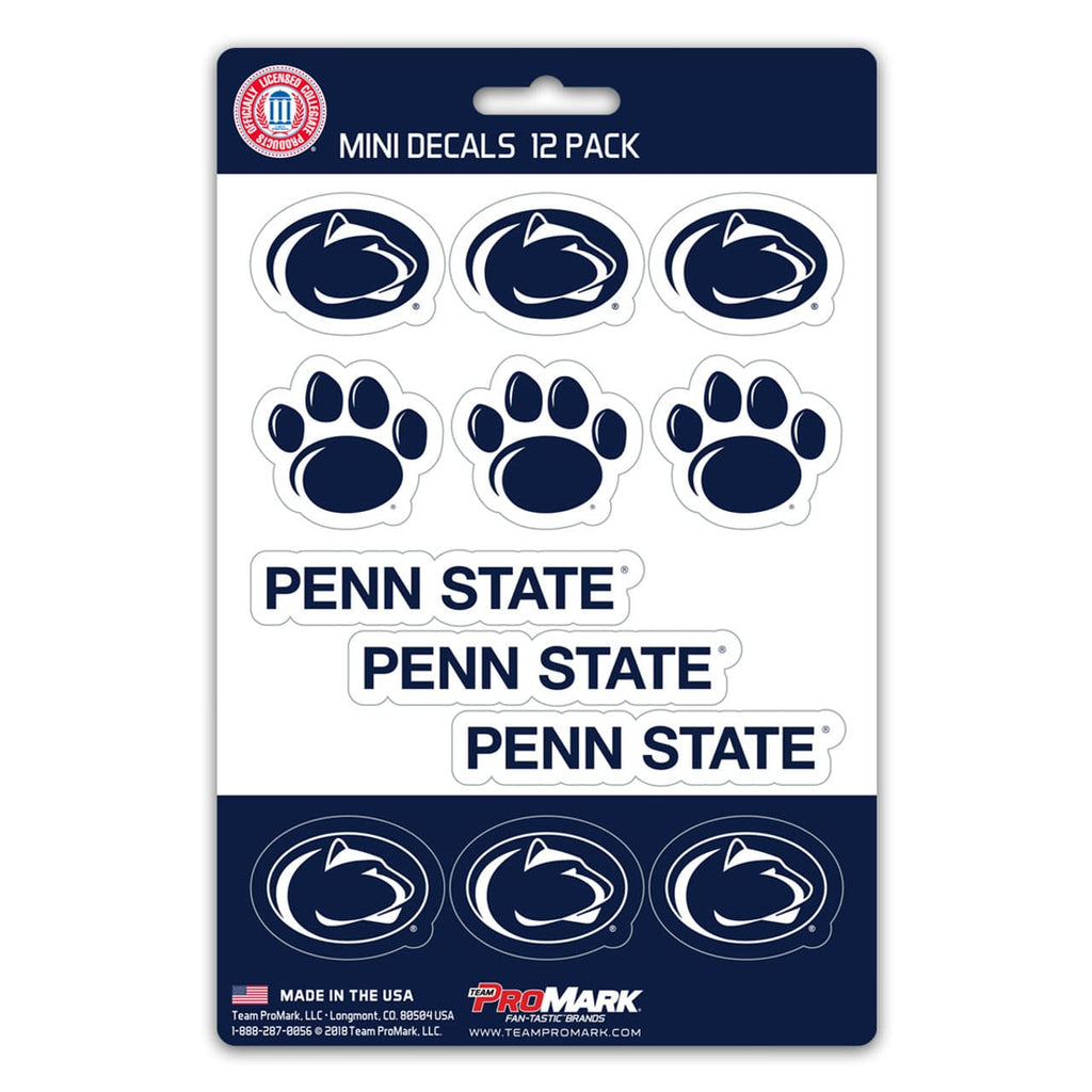 Decal Set Mini 12 Pack Penn State Nittany Lions Decal Set Mini 12 Pack 681620912548