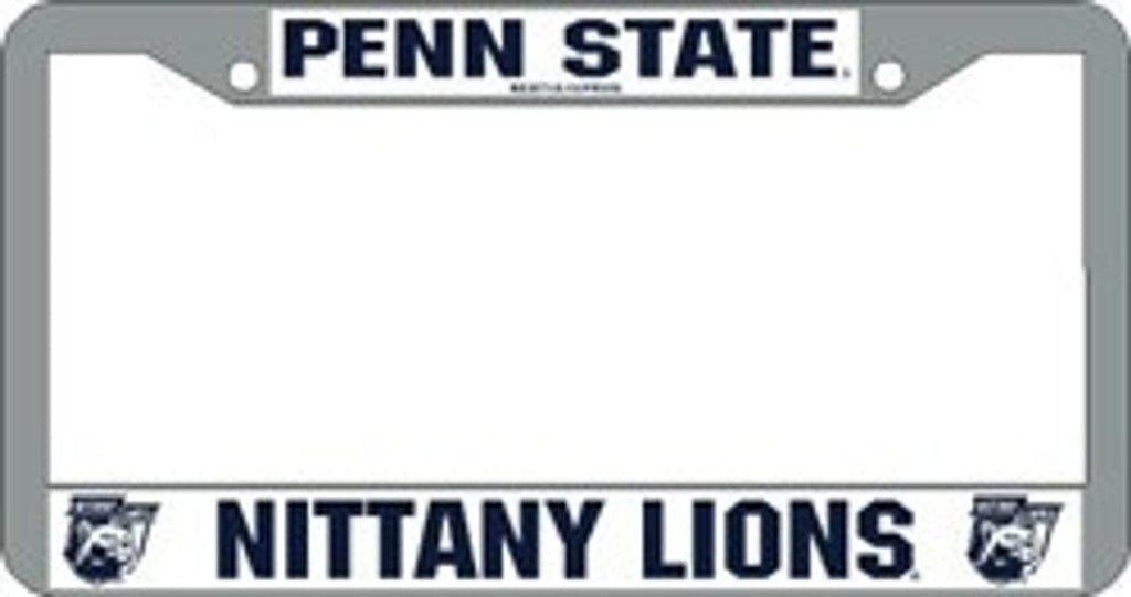 License Frame Chrome Penn State Nittany Lions License Plate Frame Chrome 094746098926