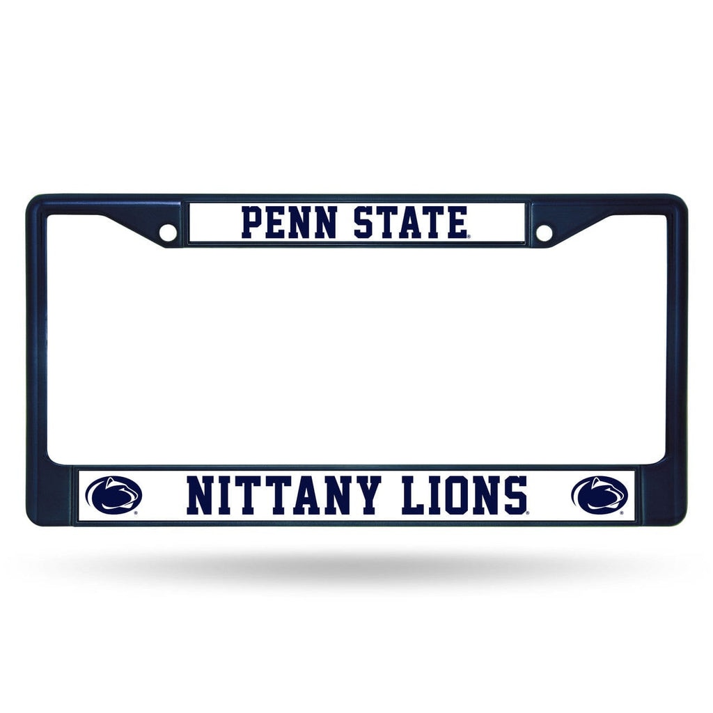 License Frame Metal Penn State Nittany Lions License Plate Frame Metal Navy 094746965006