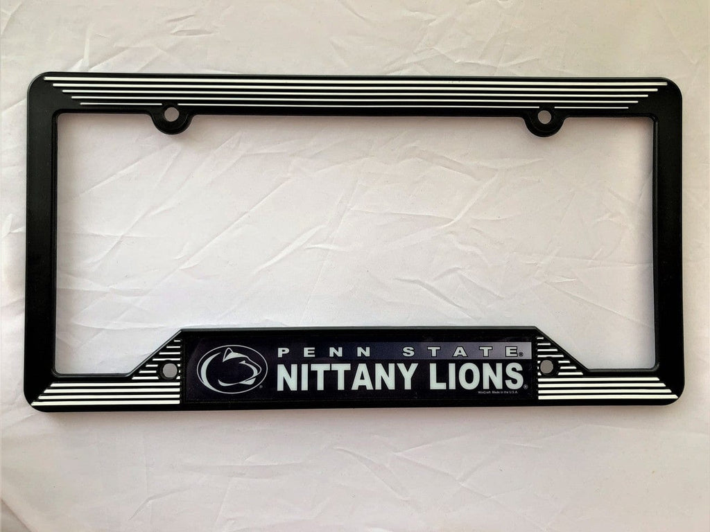 License Frame Plastic Penn State Nittany Lions License Plate Frame Plastic Black 032085885302