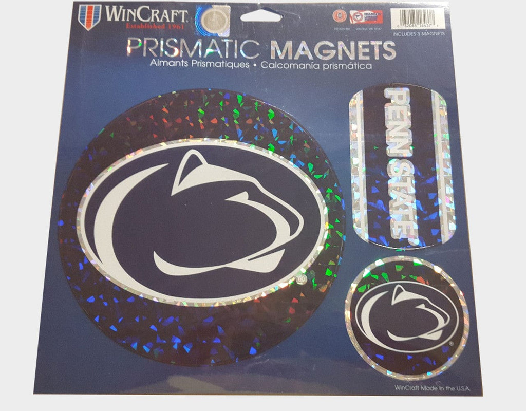 Magnet 11x11 Die Cut Set of 3 Penn State Nittany Lions Magnets 11x11 Die Cut Prismatic Set of 3 032085164377