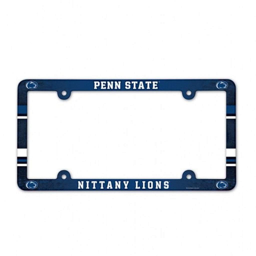 License Frame Plastic Penn State Nittany Lions Plastic Full Color License Plate Frame 032085900753