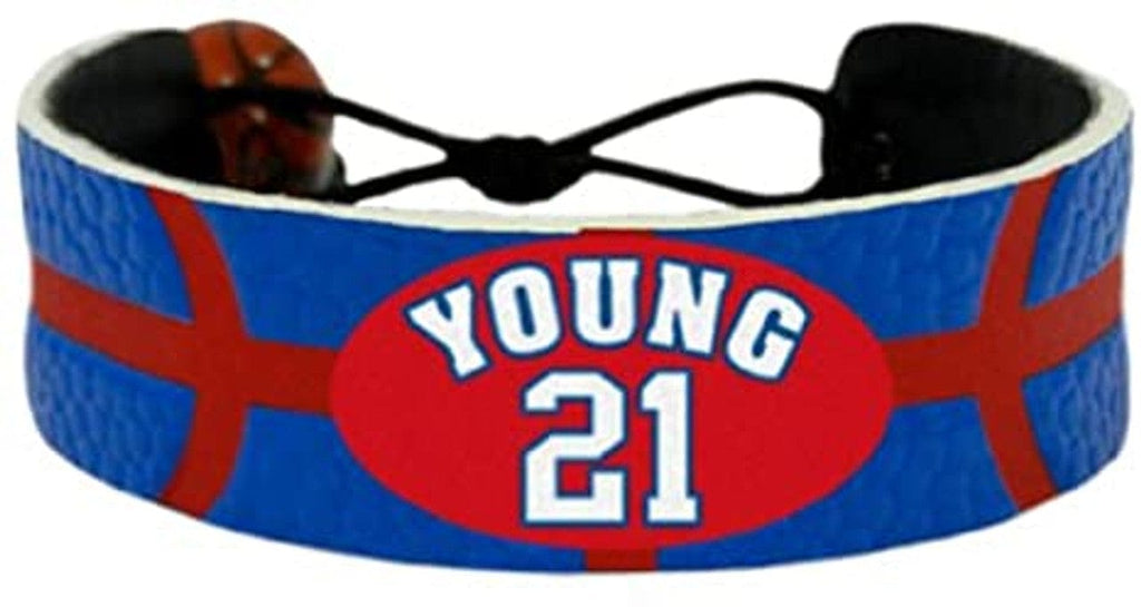 Philadelphia 76ers Philadelphia 76ers Bracelet Team Color Basketball Thaddeus Young CO 844214024984