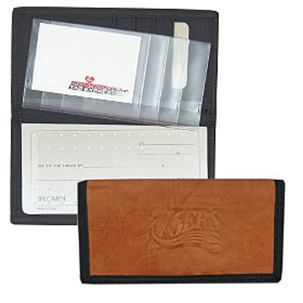 Philadelphia 76ers Philadelphia 76ers Checkbook Cover Leather/Nylon Embossed CO 024994546214