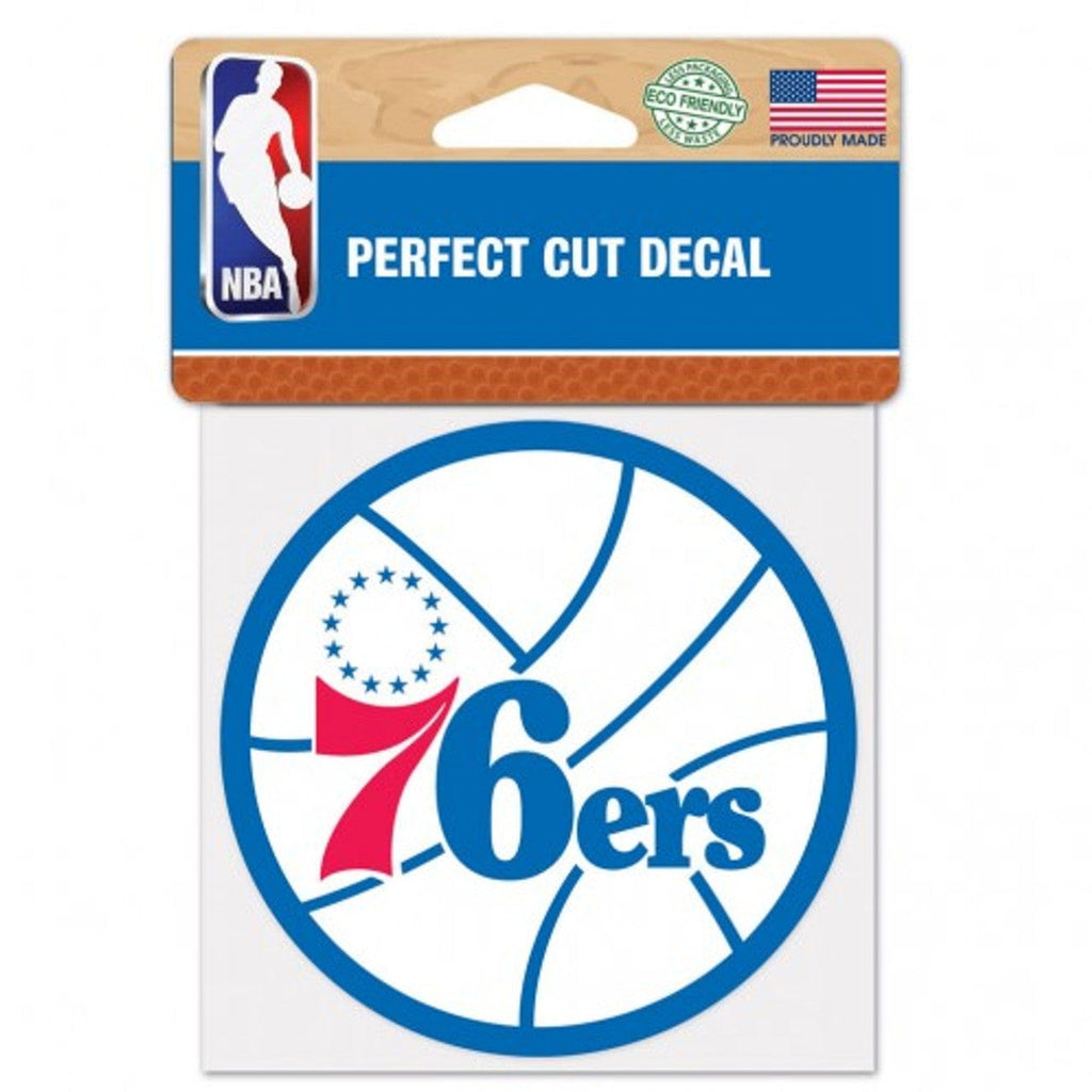 Decal 4x4 Perfect Cut Color Philadelphia 76ers Decal 4x4 Perfect Cut Color 032085217561