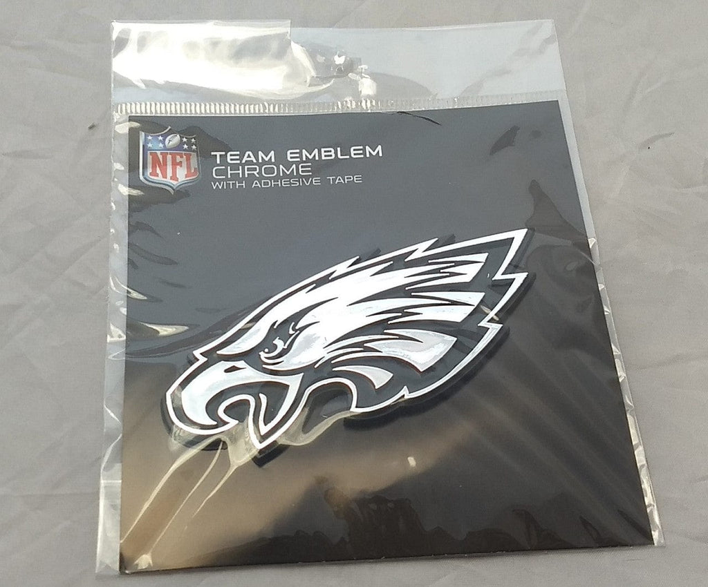 Auto Emblem Chrome Philadelphia Eagles Auto Emblem - Silver 681620123227