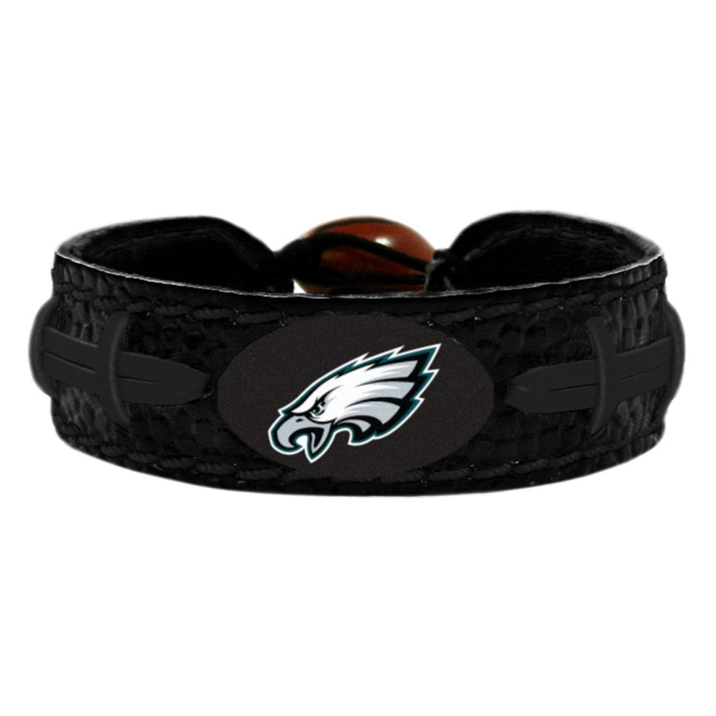 Philadelphia Eagles Philadelphia Eagles Bracelet Team Color Football Tonal Black CO 637057057031