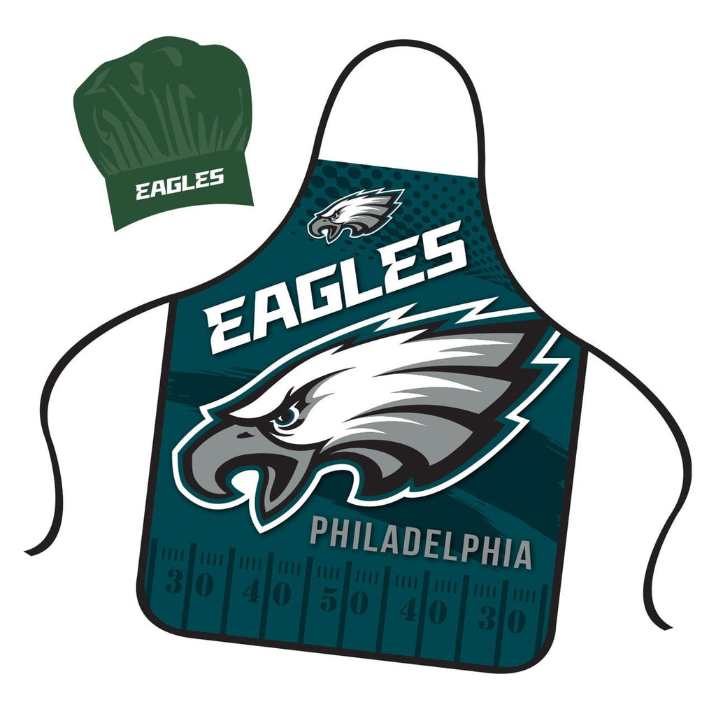 Chef Hat and Apron Sets Philadelphia Eagles Chef Hat and Apron Set 194688000381