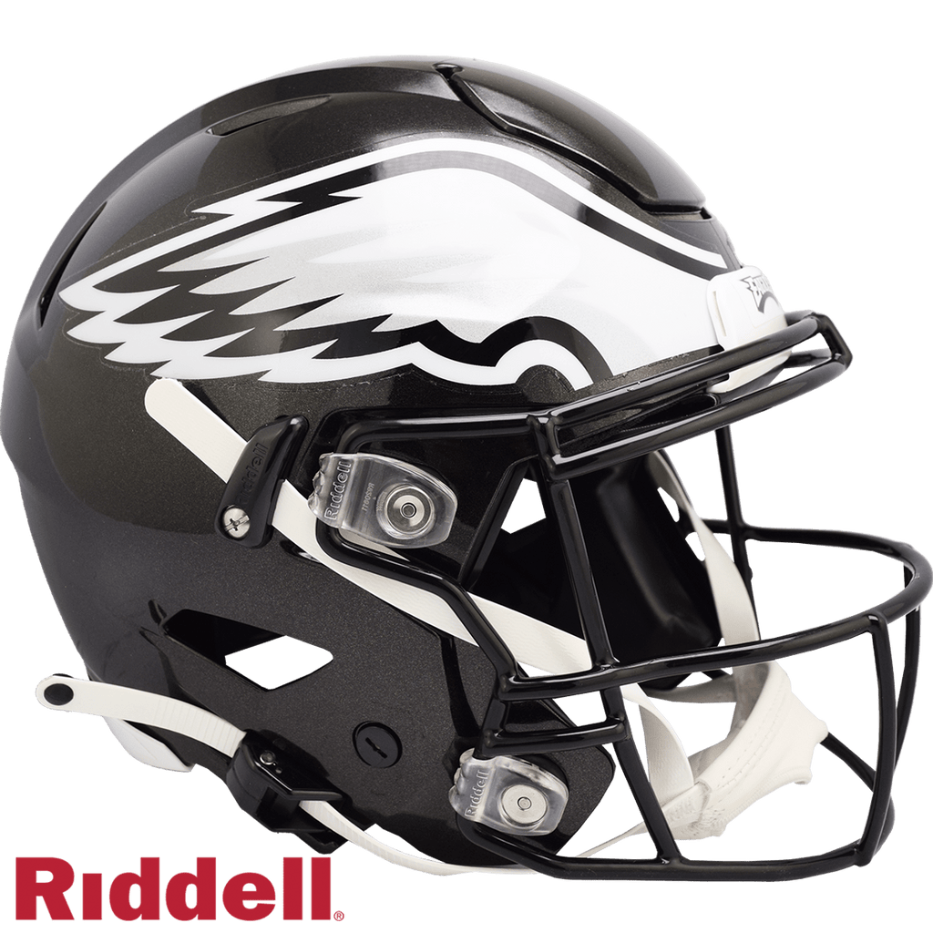 On-Field Alternate Helmets Philadelphia Eagles Helmet Riddell Authentic Full Size SpeedFlex Style On-Field Alternate 095855000503