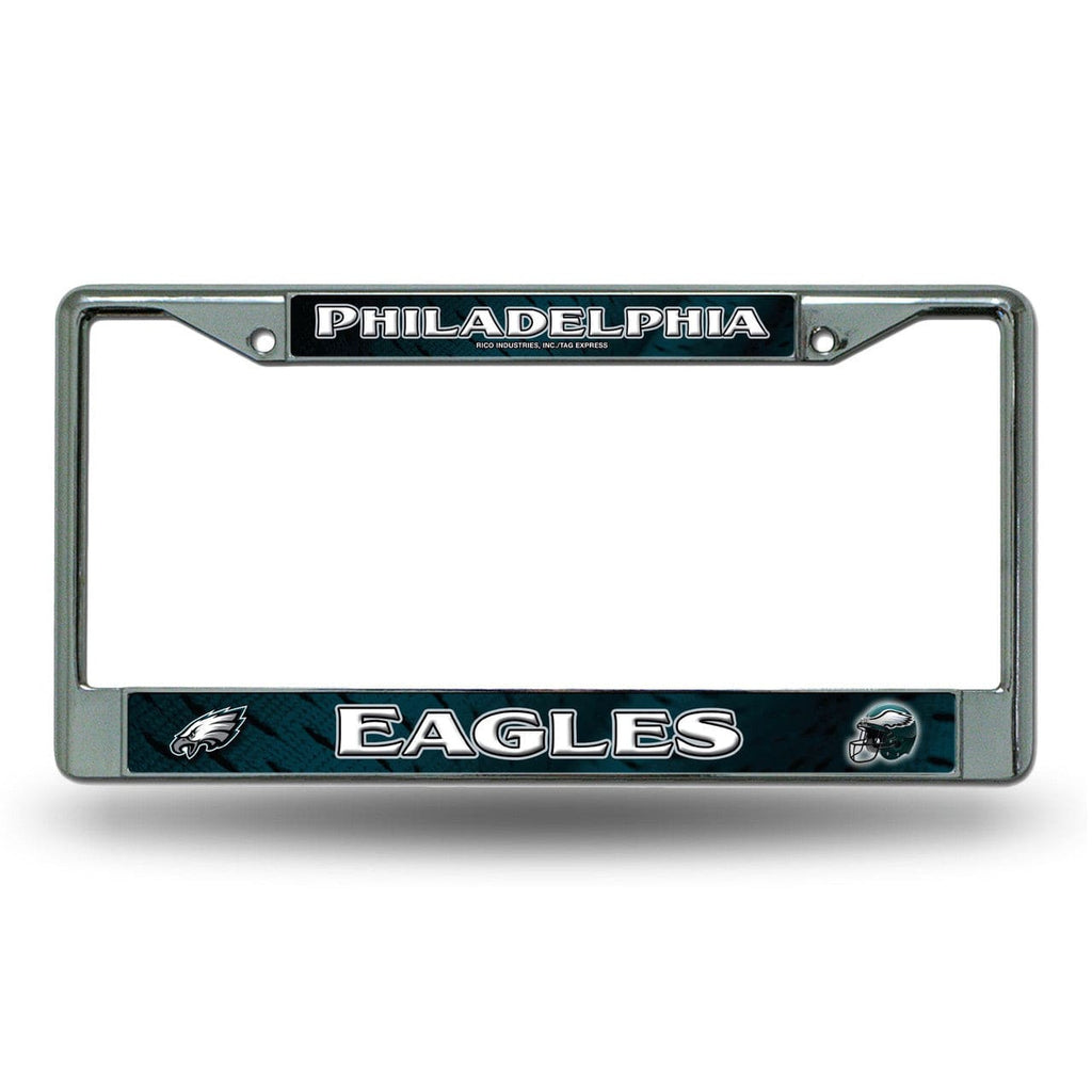 License Frame Chrome Philadelphia Eagles License Plate Frame Chrome Printed Insert 611407026533