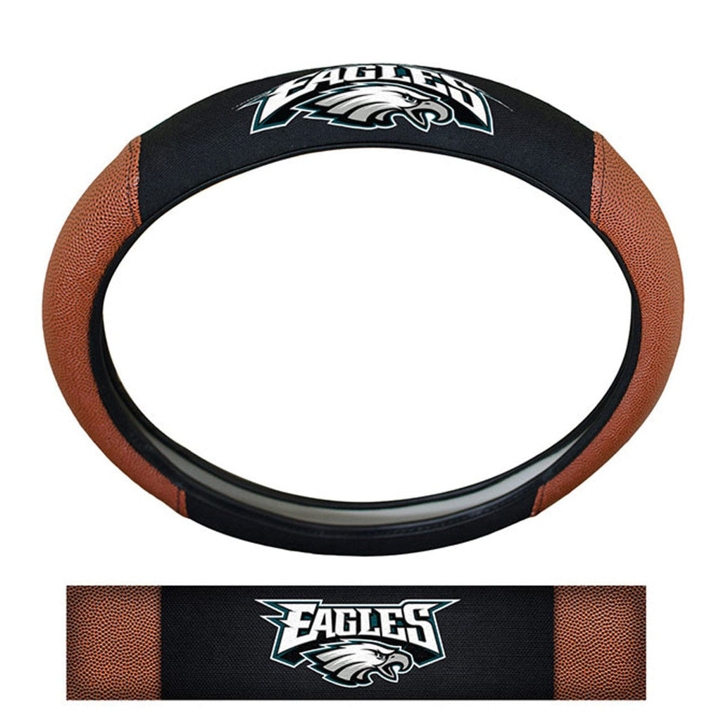 Steering Wheel Covers Pigskin Philadelphia Eagles Steering Wheel Cover Premium Pigskin Style 681620253238