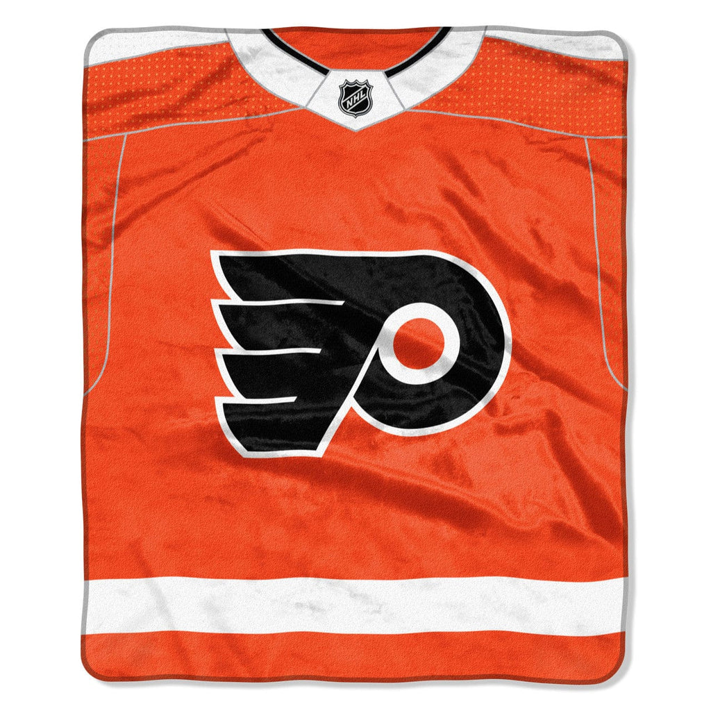 Blankets 50x60 Raschel Philadelphia Flyers Blanket 50x60 Raschel New Jersey Design 087918418400