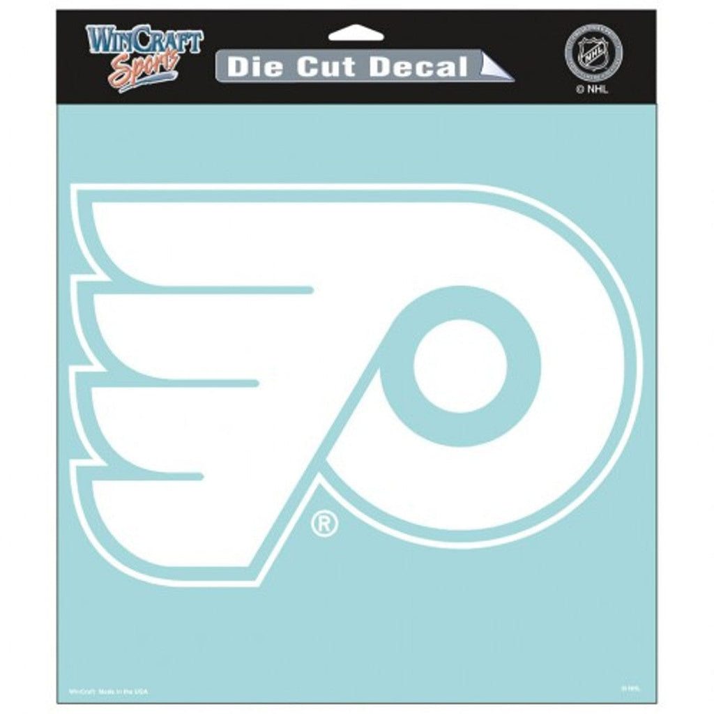 Decal 8x8 Perfect Cut White Philadelphia Flyers Decal 8x8 White 032085296245