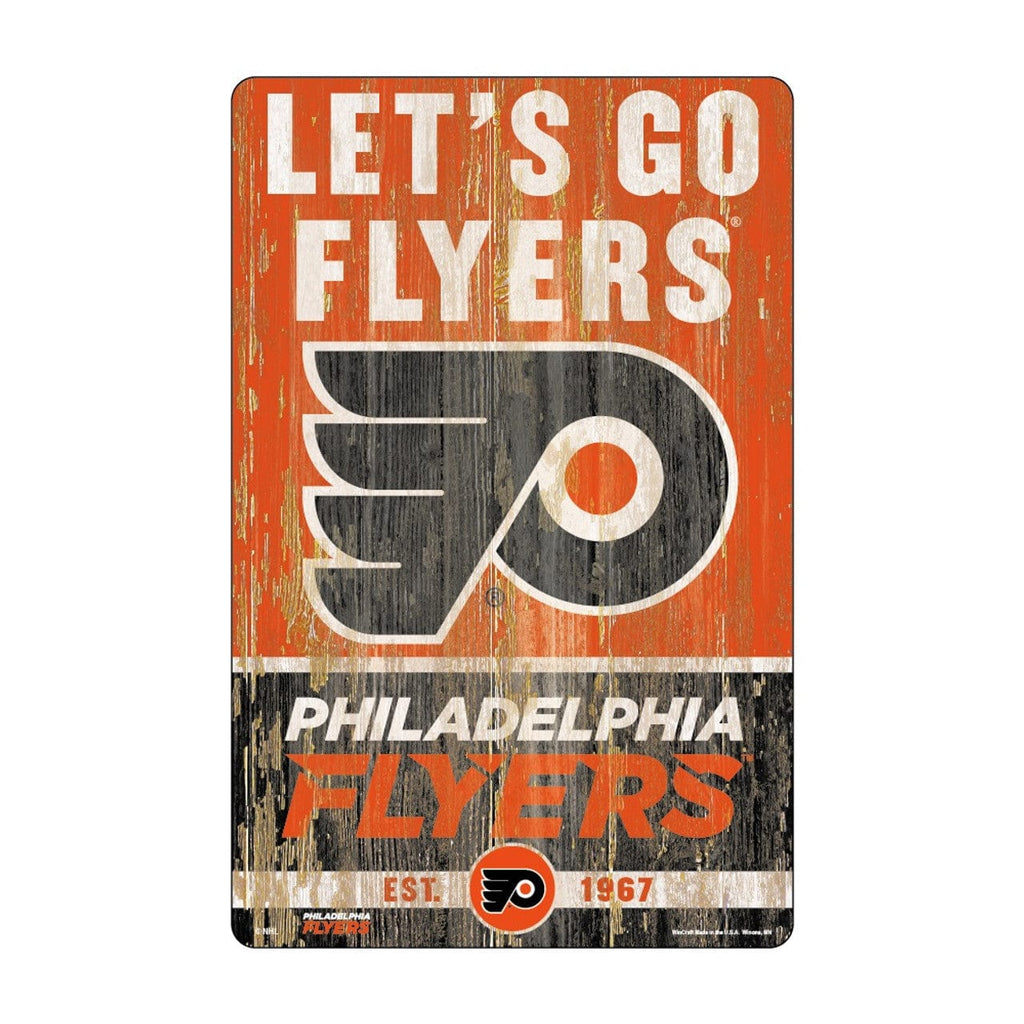 Sign 11x17 Slogan Philadelphia Flyers Sign 11x17 Wood Slogan Design 032085858573