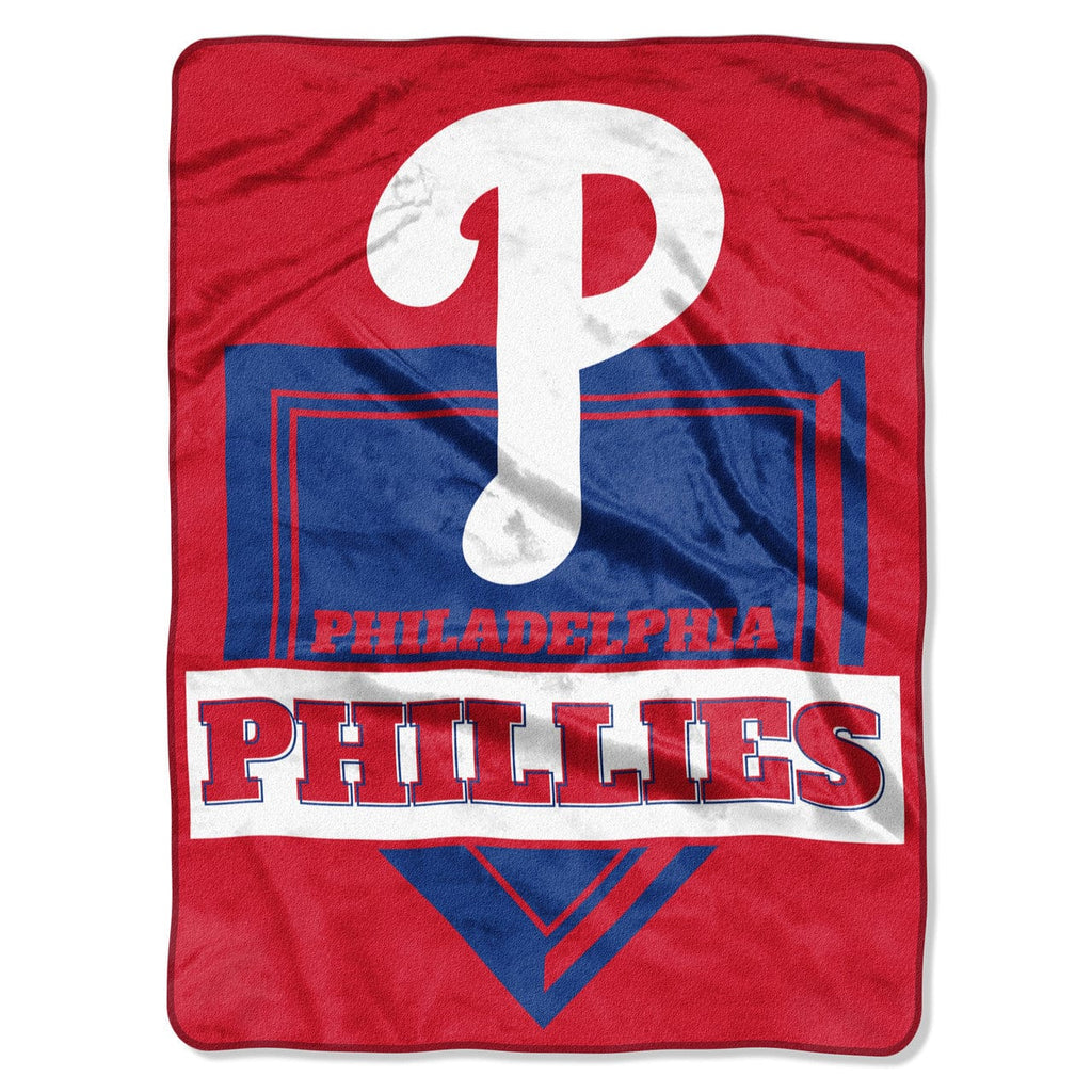 Blankets 60x80 Raschel Philadelphia Phillies Blanket 60x80 Raschel Home Plate Design 087918881549