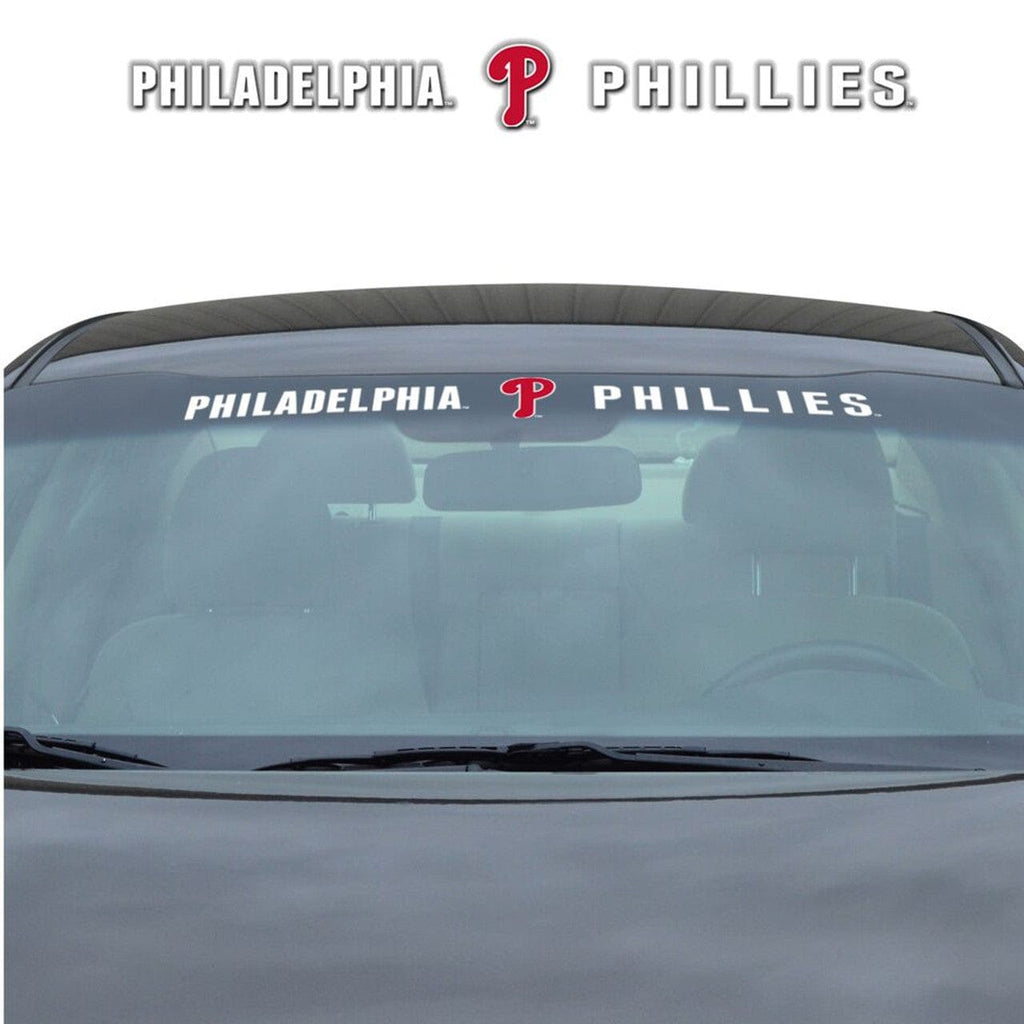 Decal 35x4 Windshield Style Philadelphia Phillies Decal 35x4 Windshield - Special Order 681620808223