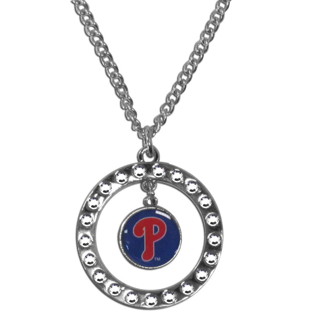 Philadelphia Phillies Philadelphia Phillies Necklace Chain Rhinestone Hoop CO 754603275128