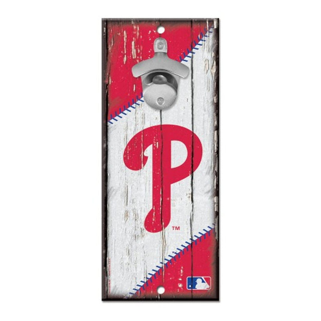 Sign 5x11 Bottle Opener Philadelphia Phillies Sign Wood 5x11 Bottle Opener 032085588944