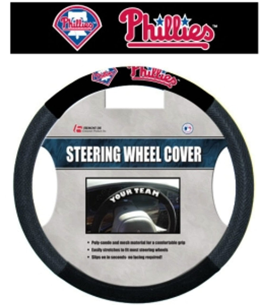 Philadelphia Phillies Philadelphia Phillies Steering Wheel Cover Mesh Style CO 023245685221