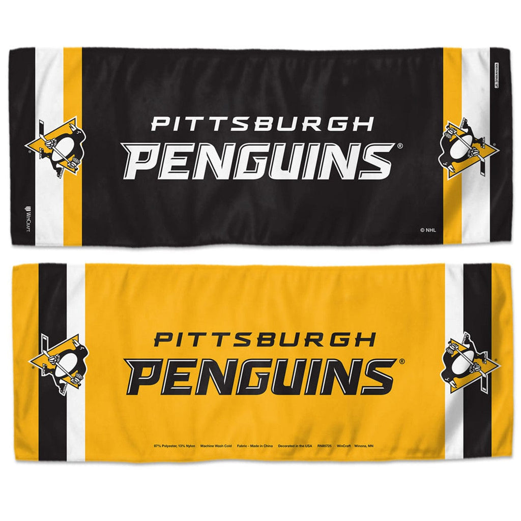 Towel Cooling Pittsburgh Penguins Cooling Towel 12x30 - Special Order 099606232120