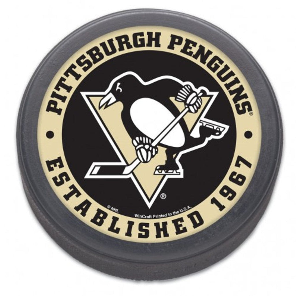 Balls Hockey Puck Pittsburgh Penguins Hockey Puck - Est 1967 - Bulk 032085774132